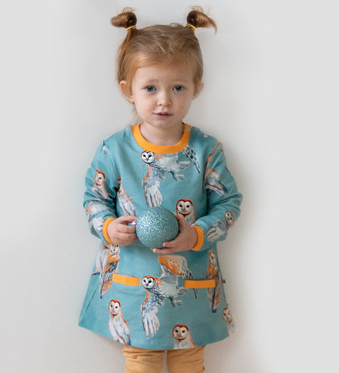 Kleid mit Taschen Owls